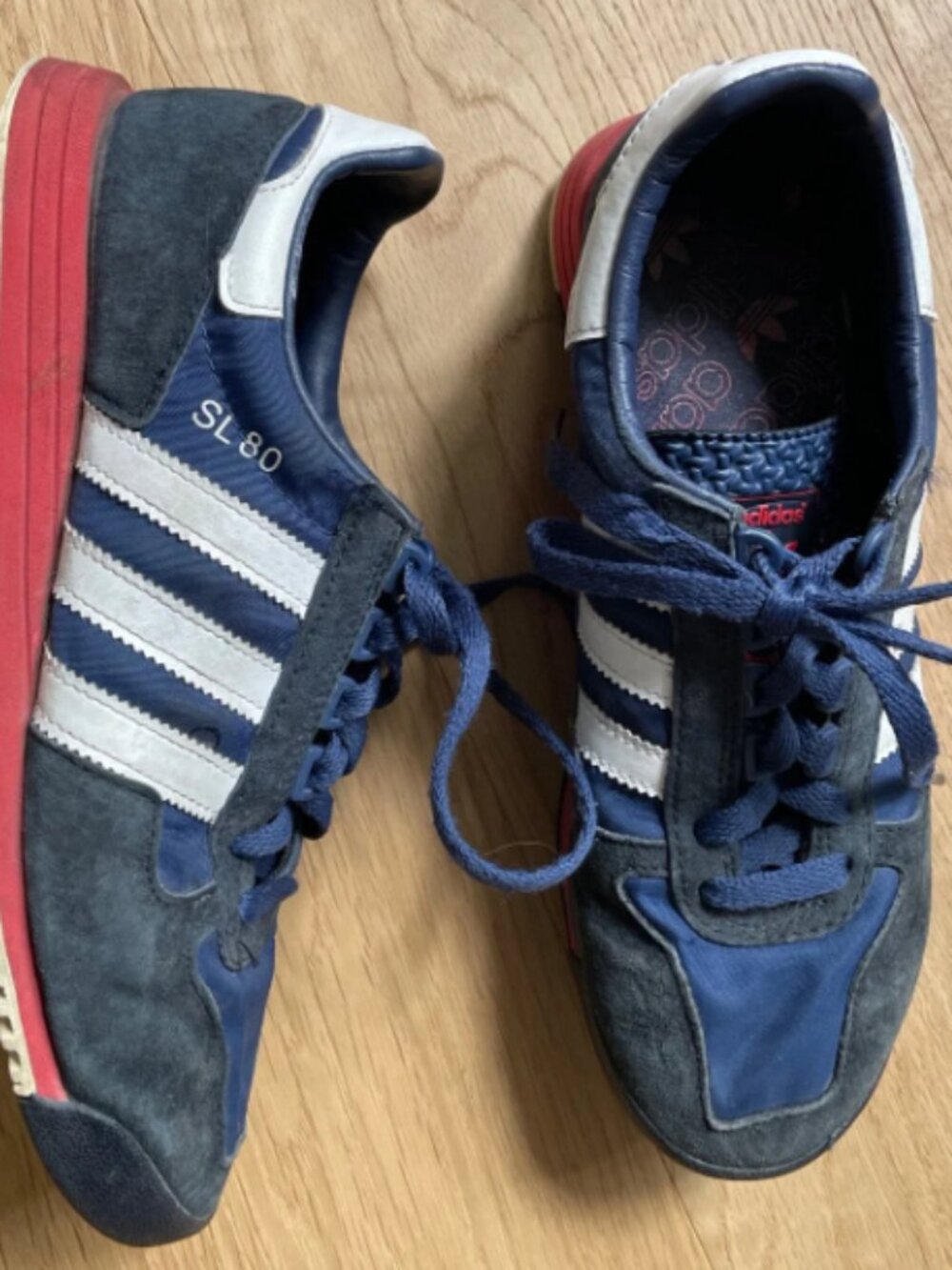 adidas SL 80 Men’s Navy and White Retro Running Shoes